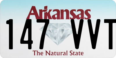 AR license plate 147VVT