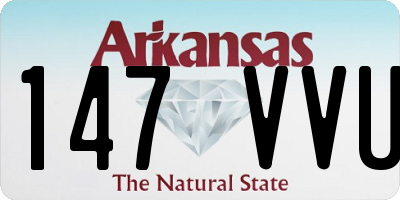 AR license plate 147VVU