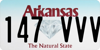 AR license plate 147VVV