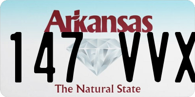 AR license plate 147VVX
