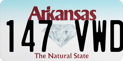AR license plate 147VWD