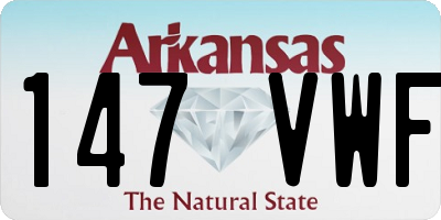 AR license plate 147VWF