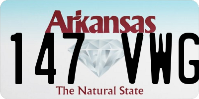 AR license plate 147VWG