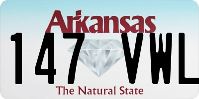 AR license plate 147VWL