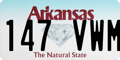 AR license plate 147VWM