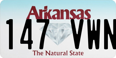 AR license plate 147VWN