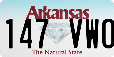 AR license plate 147VWO