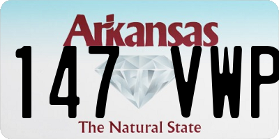 AR license plate 147VWP