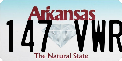 AR license plate 147VWR