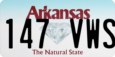AR license plate 147VWS