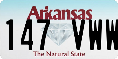 AR license plate 147VWW