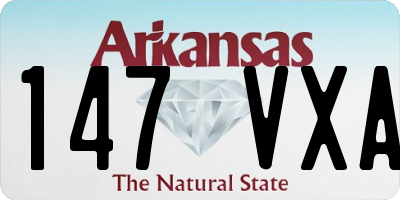 AR license plate 147VXA