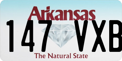 AR license plate 147VXB