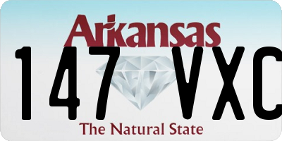 AR license plate 147VXC