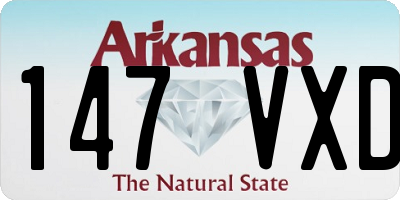 AR license plate 147VXD