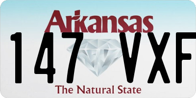 AR license plate 147VXF