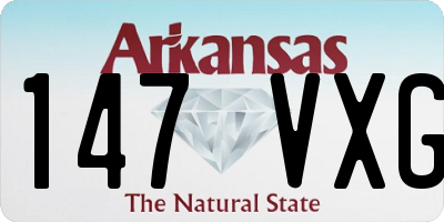 AR license plate 147VXG