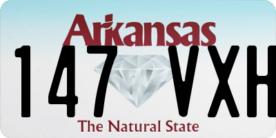 AR license plate 147VXH