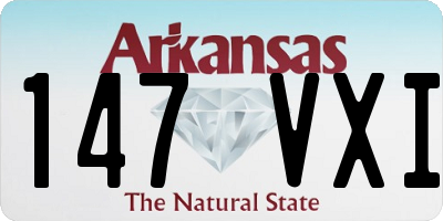 AR license plate 147VXI