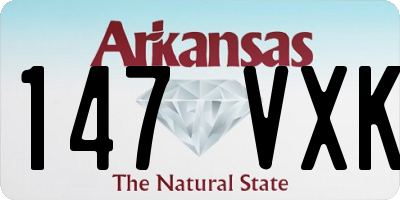 AR license plate 147VXK