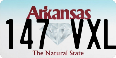 AR license plate 147VXL