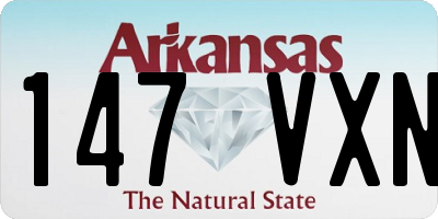 AR license plate 147VXN