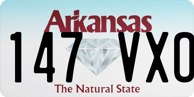 AR license plate 147VXO