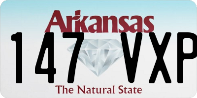 AR license plate 147VXP