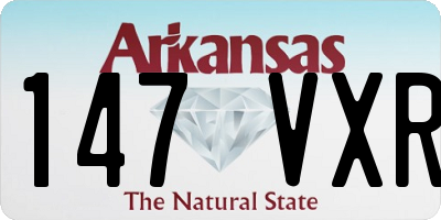 AR license plate 147VXR