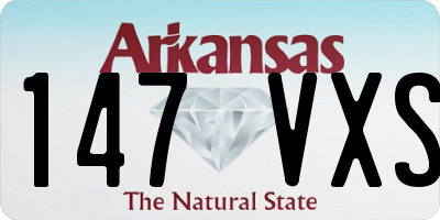 AR license plate 147VXS
