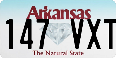 AR license plate 147VXT
