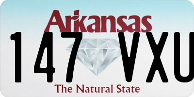 AR license plate 147VXU