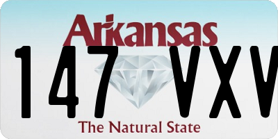 AR license plate 147VXV