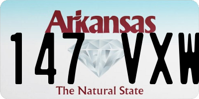 AR license plate 147VXW