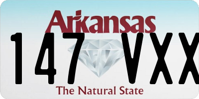 AR license plate 147VXX
