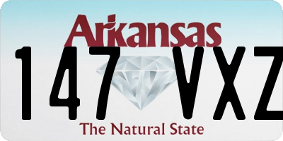 AR license plate 147VXZ