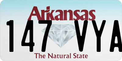 AR license plate 147VYA