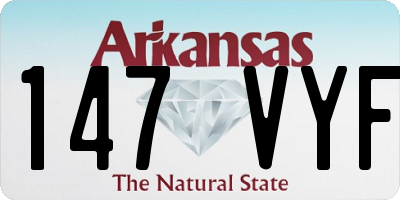 AR license plate 147VYF