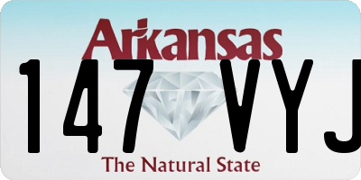 AR license plate 147VYJ