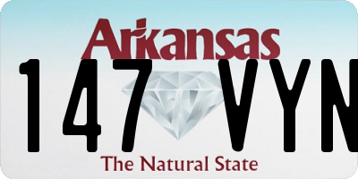 AR license plate 147VYN