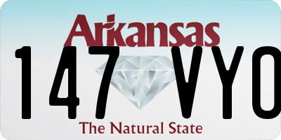 AR license plate 147VYO