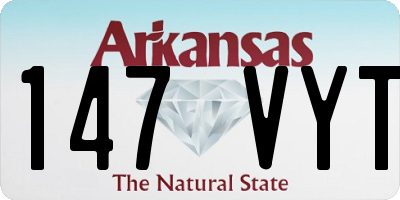 AR license plate 147VYT