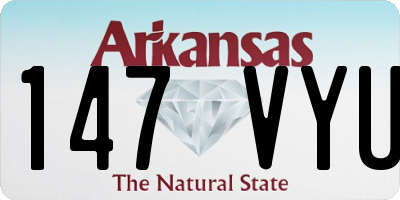 AR license plate 147VYU