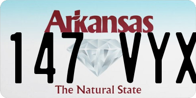 AR license plate 147VYX
