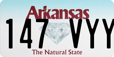 AR license plate 147VYY