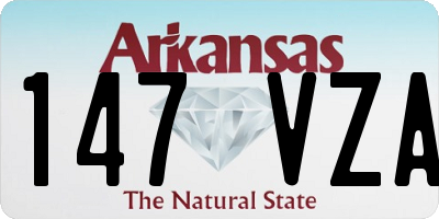 AR license plate 147VZA