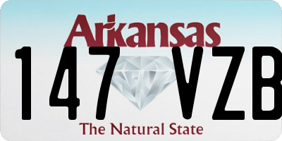 AR license plate 147VZB