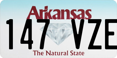 AR license plate 147VZE