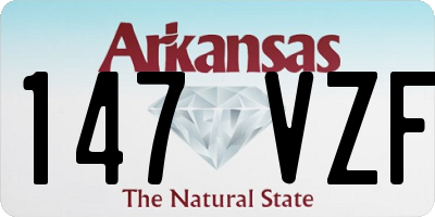 AR license plate 147VZF