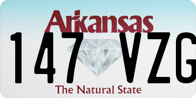 AR license plate 147VZG